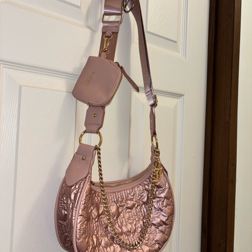 💕Juicy Couture Metallic Pink Shoulder Bag